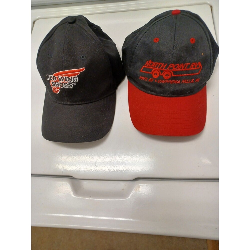 1 RED WING SHOES SNAP BACK CAP 1 NORTH POINT RV SNAP BACK CAP BOTH TIGHT BRIMS G